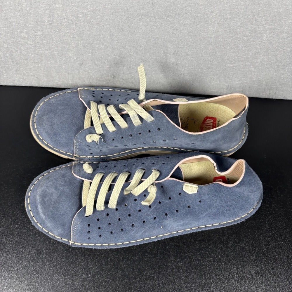 On Foot Running Walking Shoe Slip On Jean Blue Suede Women's Size 7.5/38 Sneaker - Picture 11 of 13